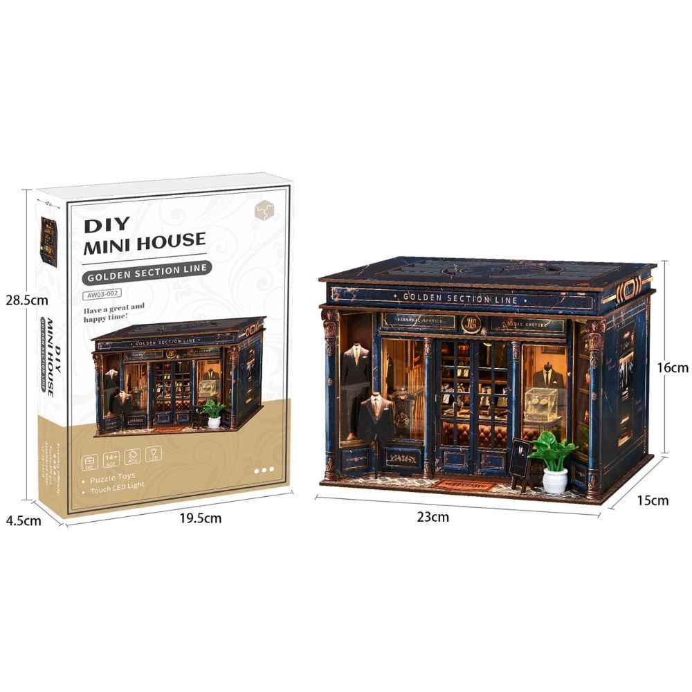 Golden Section Line DIY Mini House Kit l DIY Miniature Kit
