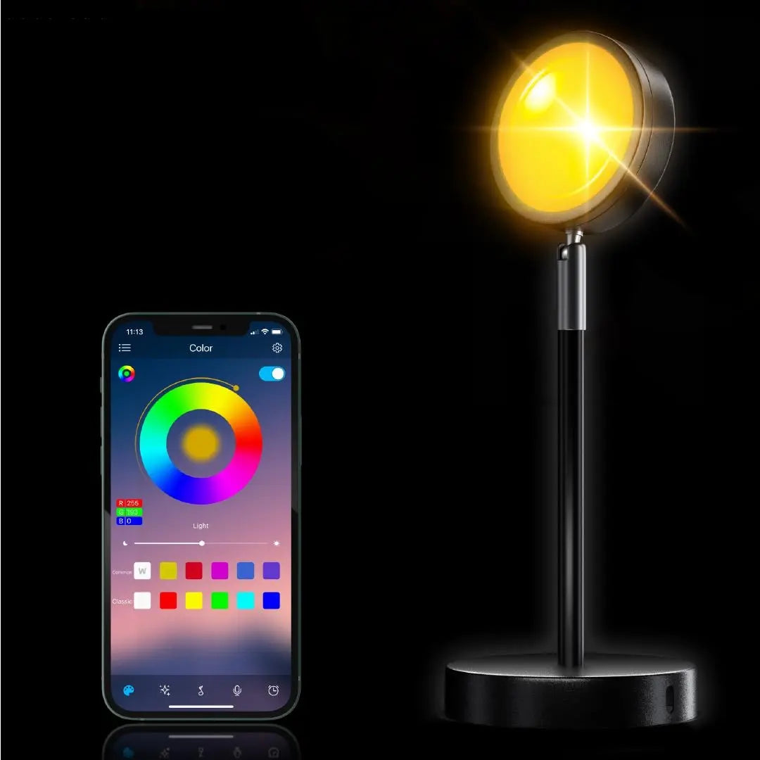 GoldenGleam LED projector Sunset effect with Remote Control