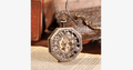Golden Treasure Mechanical Pocket Watch - Vintage and Antique Look with an Admirable Design
