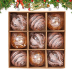 Golden Christmas Baubles Set | Plastic Christmas Ornaments