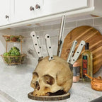 Gothic Skull Knife Holder