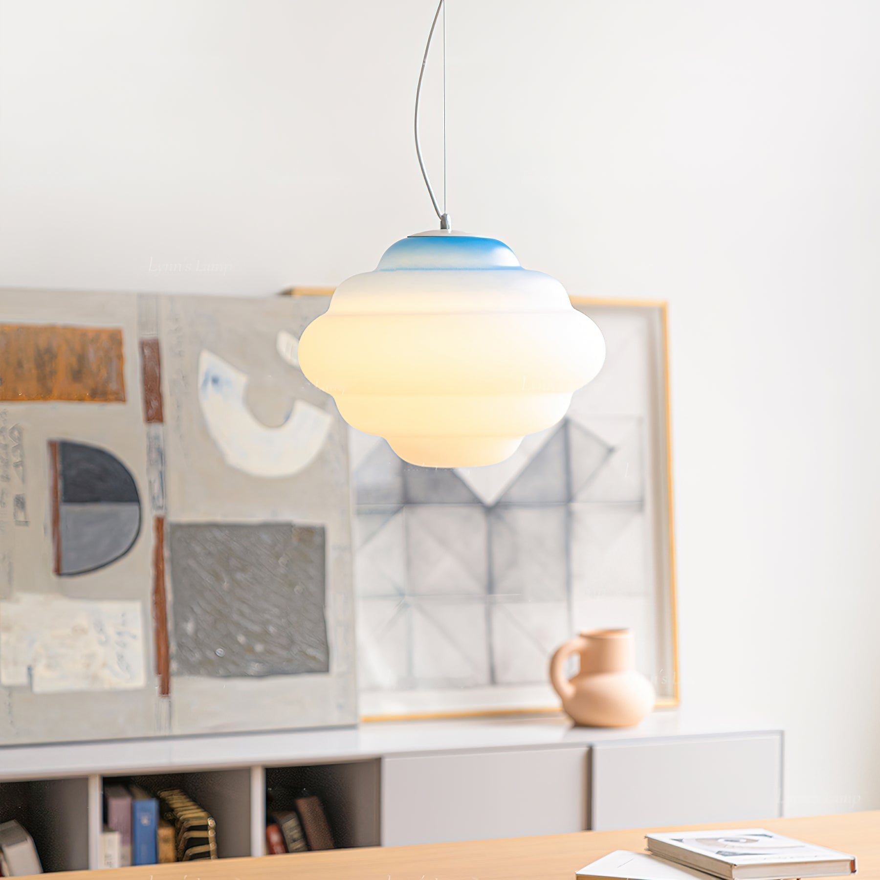 Pendant lamp with Gradient and Soft Light Diffusion - Aérola
