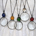 Elegant Necklace with Magnifying Pendant