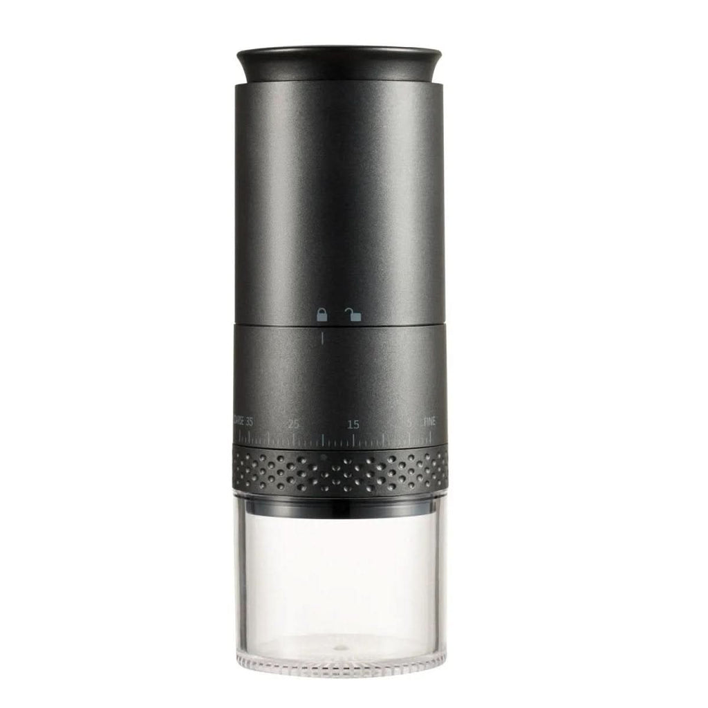 Electric coffee grinder with 38 grind settings and USB-C charging function