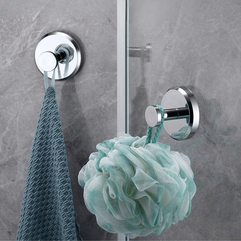 Reusable Vacuum Hooks for Space Saving