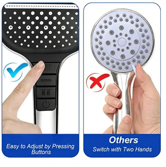Large High-Pressure Shower Head – Spa-like Relaxation at Home