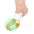 Toe spacer for big toe smoothing in case of broken toes