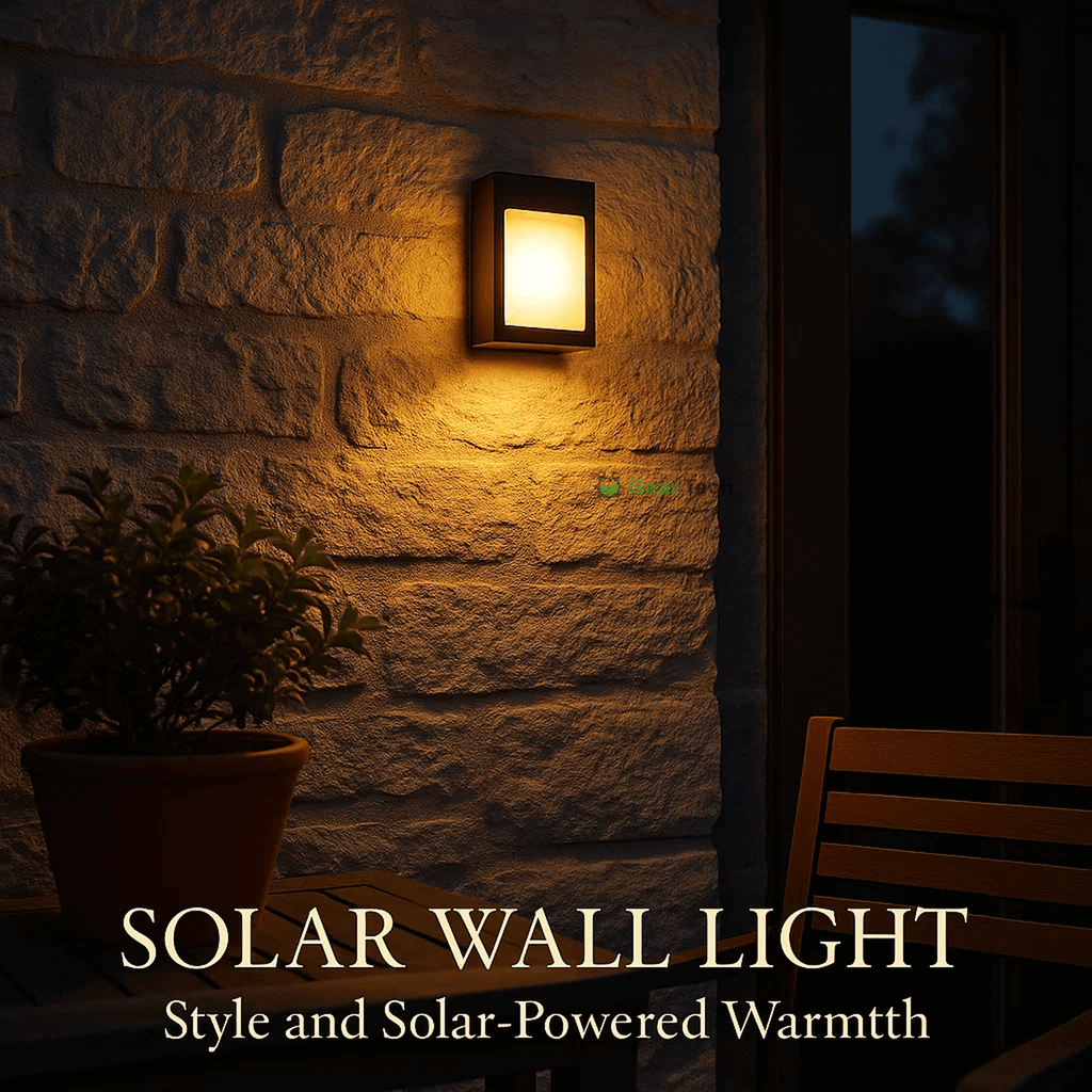 Wireless LED Solar Wall Lights - Outdoor Garden Lighting for Pathways & Patios, Energy-Efficient & Weather-Resistant