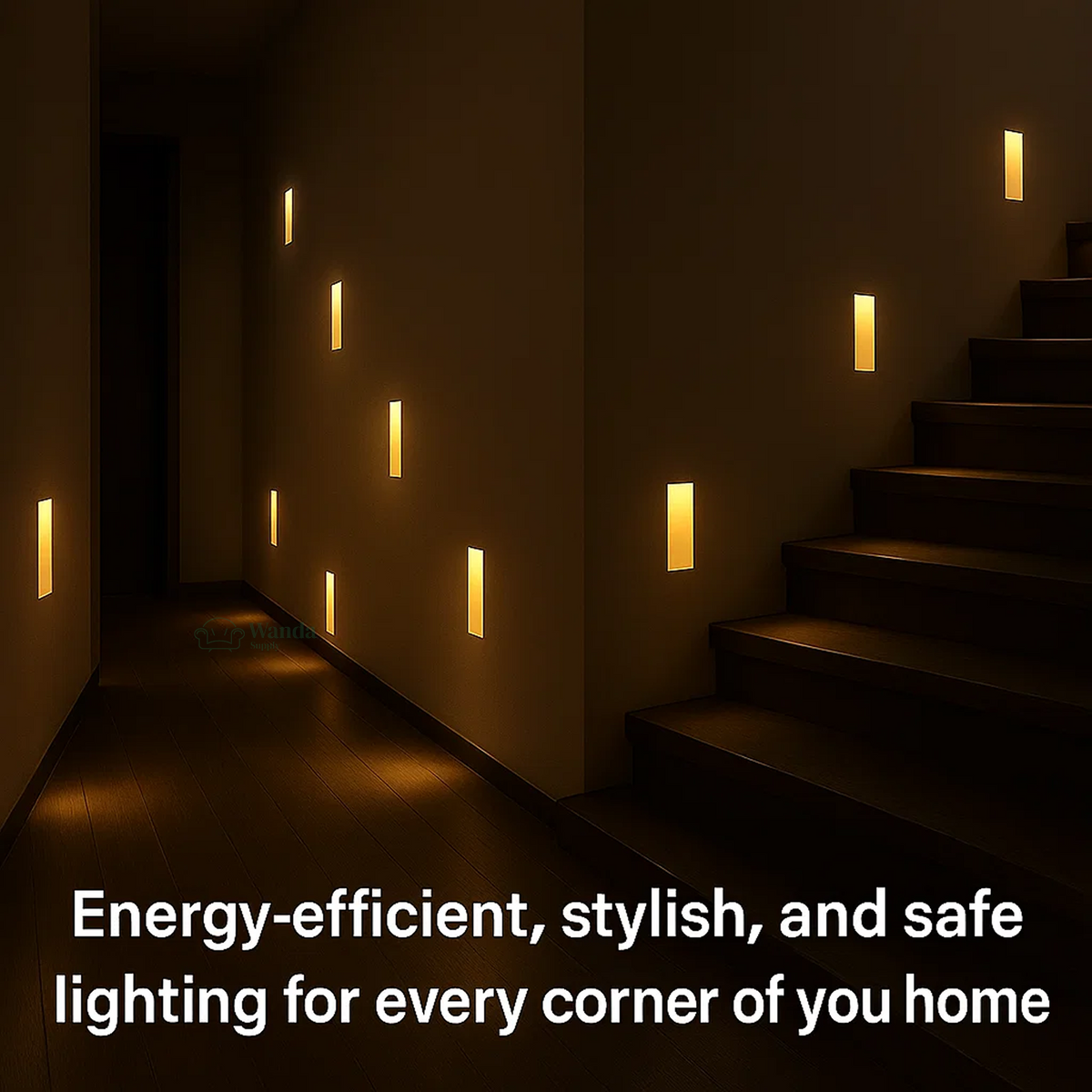 LED Recessed Wall Sconces | Motion Sensor. Energy-Efficient & Ideal for Hallways. Living Rooms. and Bedrooms