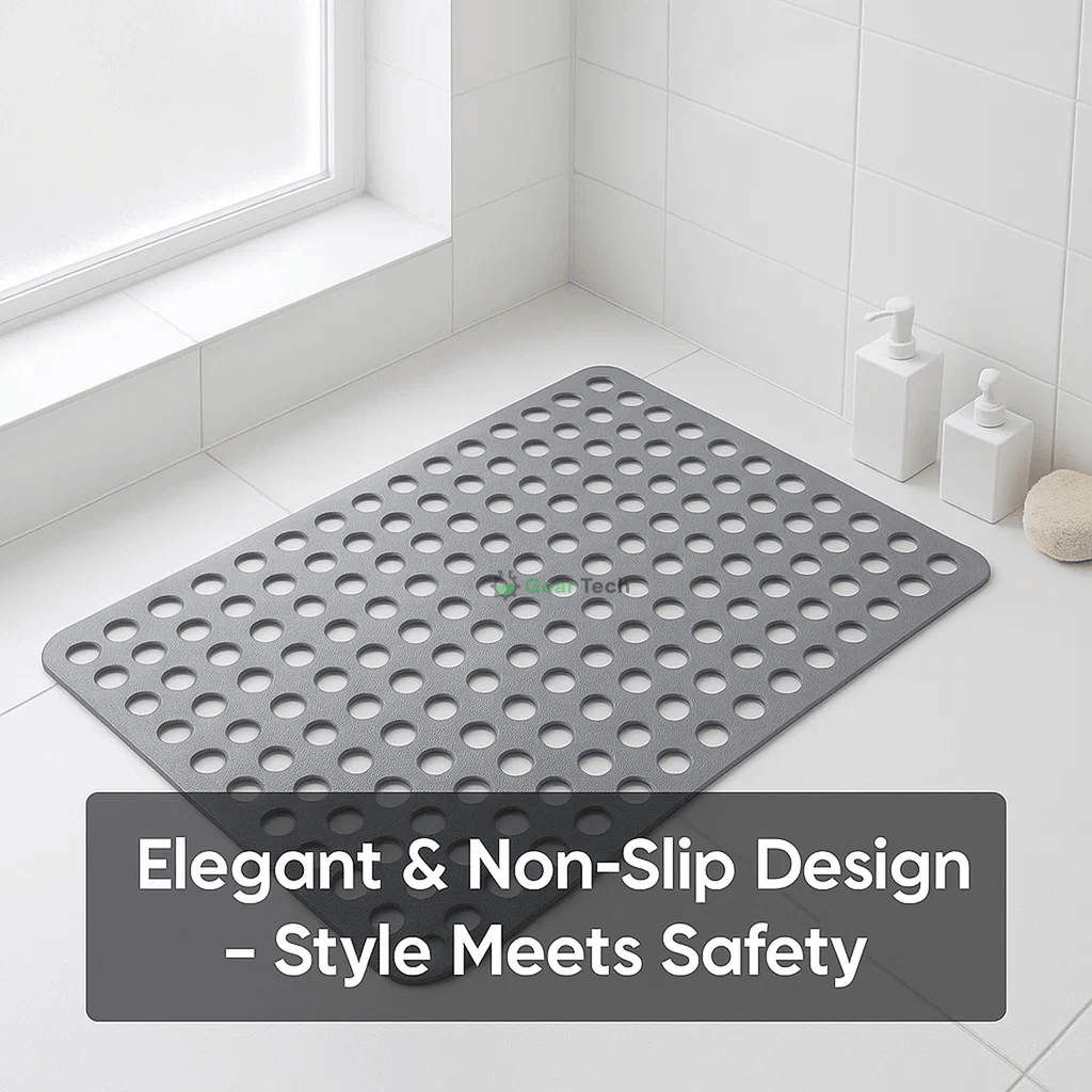 Antislip Shower Mat | Hygienic, Mold Resistant & Comfortable for Safe Bathroom Use
