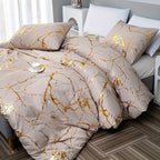Marble Design Duvet Cover Set for Modern Bedroom