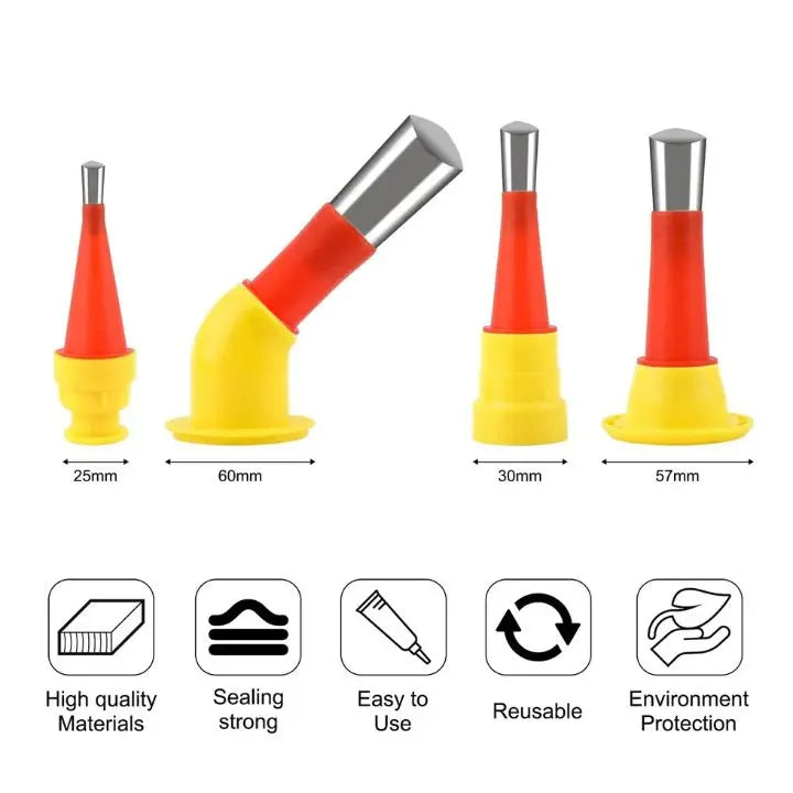 Rubber Nozzle Tool Set – Precise Sealing for Kitchen & Bath