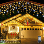 GlowCurtain LED String Lights | Outdoor Lighting for Parties | Warm White | Perfect Decoration for Events