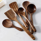TeakChef 7-piece Kitchen Tool Set – Premium Teak Kitchen Tools for Style & Functionality