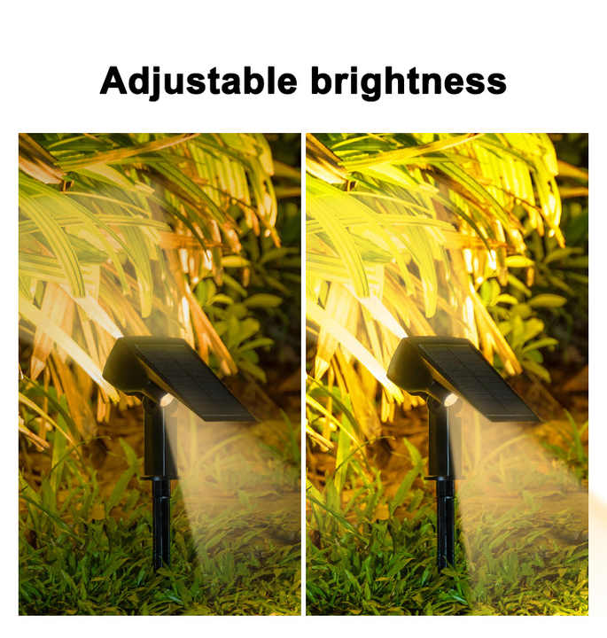 Solar LED Spotlight – Outdoor lighting with solar panel for garden and pathways