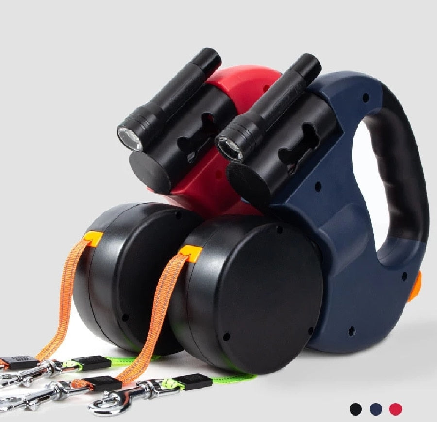DuoPaw - Practical Retractable Dog Leash with Knot-Free System