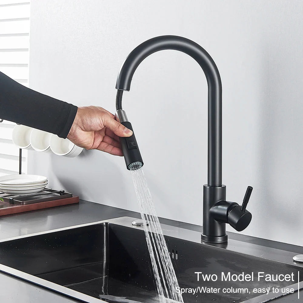 Pull-out Kitchen Faucet with Touch Control and Sensor Function