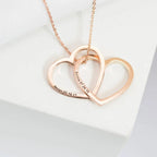 Personalized Heart Stack Necklace