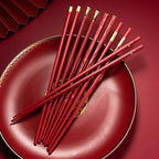 DineLux – Luxurious Chopstick Set with Refined Designs (5 Pairs)