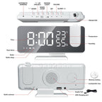 Astronatic™ Alarm Clock - LED Screen with 180° Projector