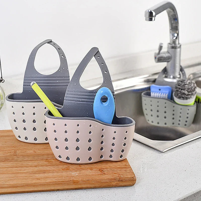 FlexiSink – Adjustable Hanging Sink Organizer | Sponge and Soap Holder for Kitchen & Bath
