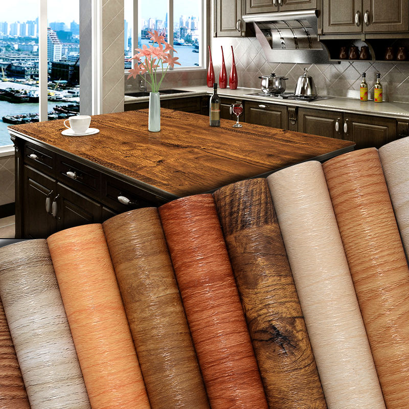 Self-Adhesive Wood Grain Wall Sticker