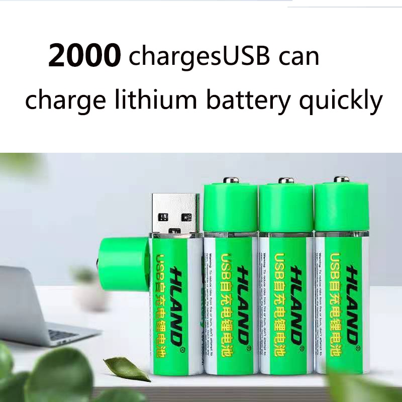 2 pieces USB rechargeable battery