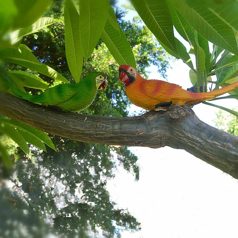 Tropical Vibe Parrot Tree Decor
