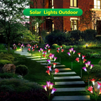 Enchanting Solar-Powered Lily Lights for Gardens and Patios