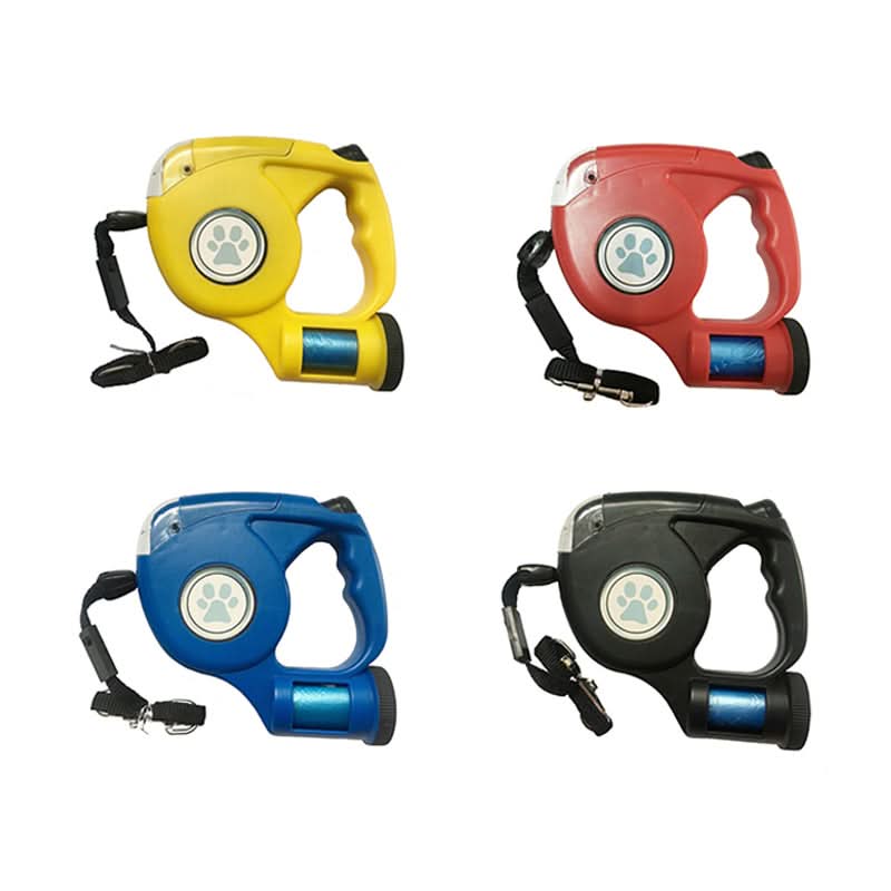 LED Dog Leash with Integrated Flashlight for Safe Walks