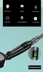Shower head with temperature display on sale