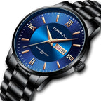 Men’s Stainless Steel Waterproof Sport Quartz Watch