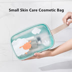 Waterproof Cosmetic Organizer Travel Bag with Wet-Dry Compartment