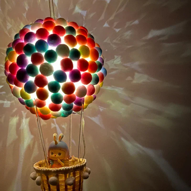 DIY Hot Air Balloon-shaped Flying Animals Night Lamp