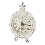 Vintage Wooden Style Table Clock with Alarm