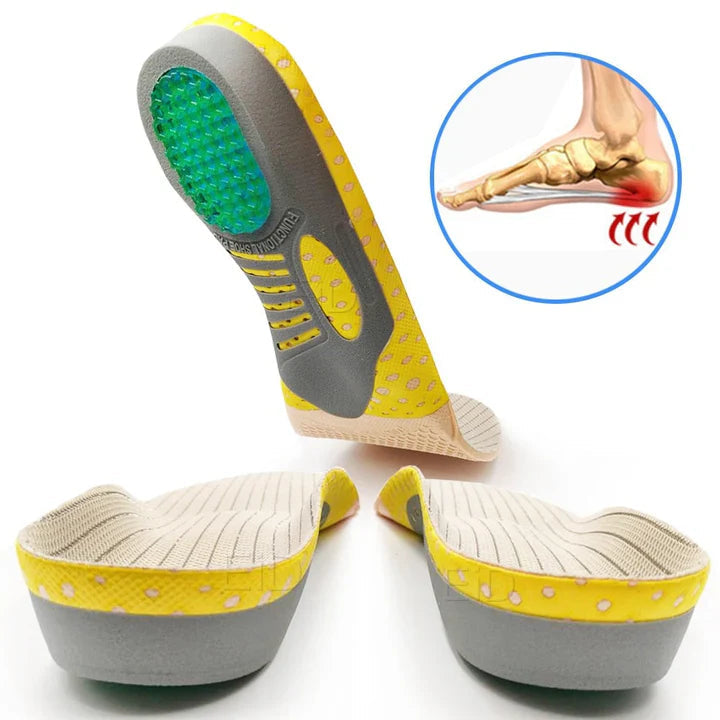 Orthopedic shoe insoles for flat feet