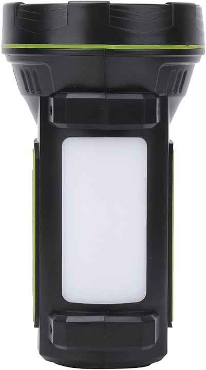 LED flashlight with side spotlight – Portable work light for camping and emergencies