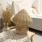 Handcrafted Rattan Mushroom House Ornament – Beautiful Woven Decoration for Home