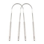 Stainless steel tongue scraper for fresh breath & oral hygiene