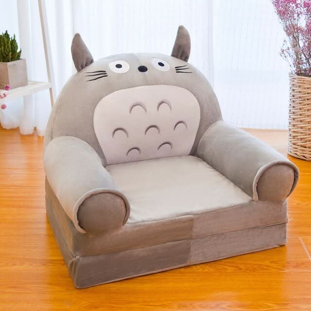 Foldable Kids Bench with Soft Velvet & Foam