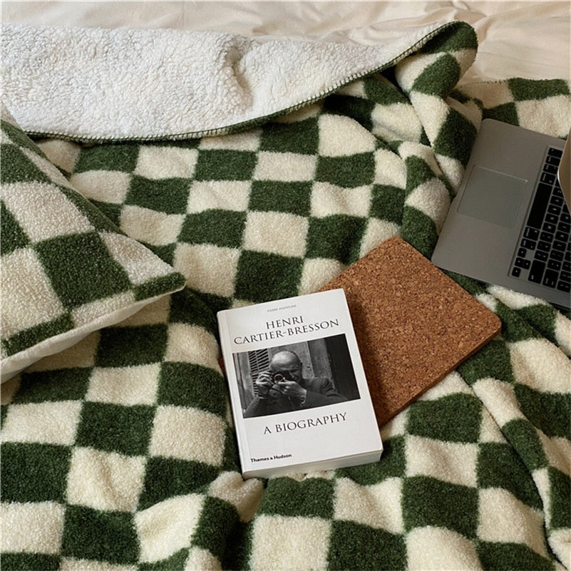 Plain Checkerboard Throw