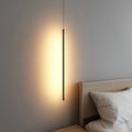 Nordic LED Pendant Light: Minimalist design with creative lines, perfect for the bedroom, dining area