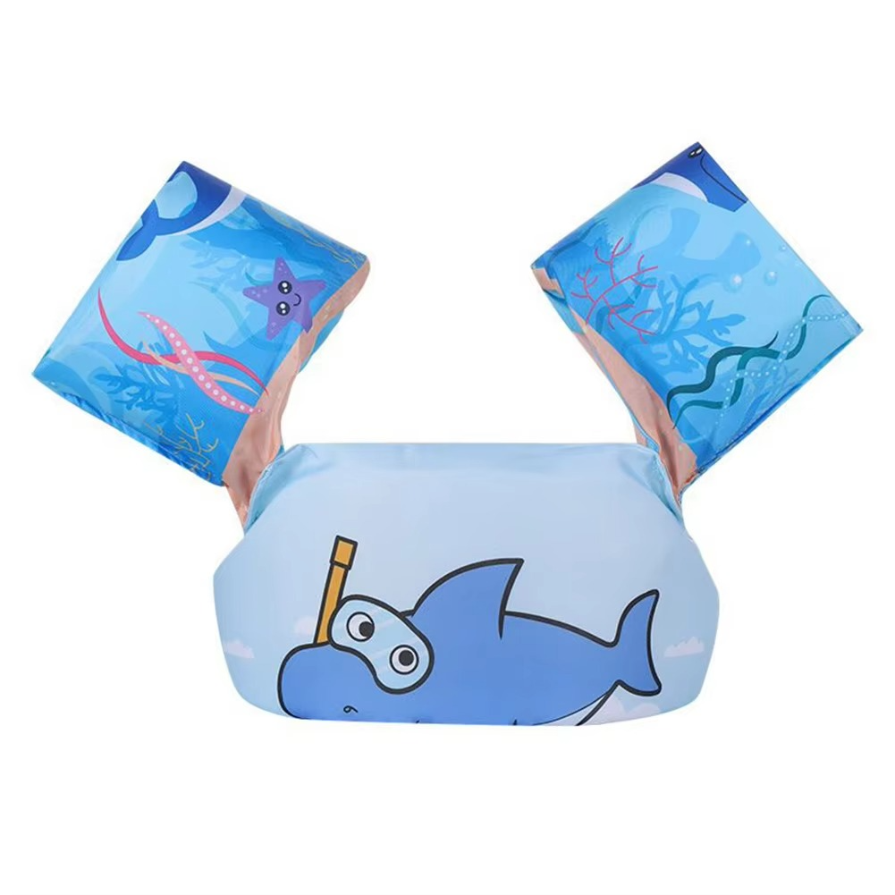 Kids Swim Arm Float and Safety Vest with Buoyancy Support