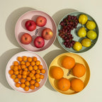 Pastel colored fruit tray