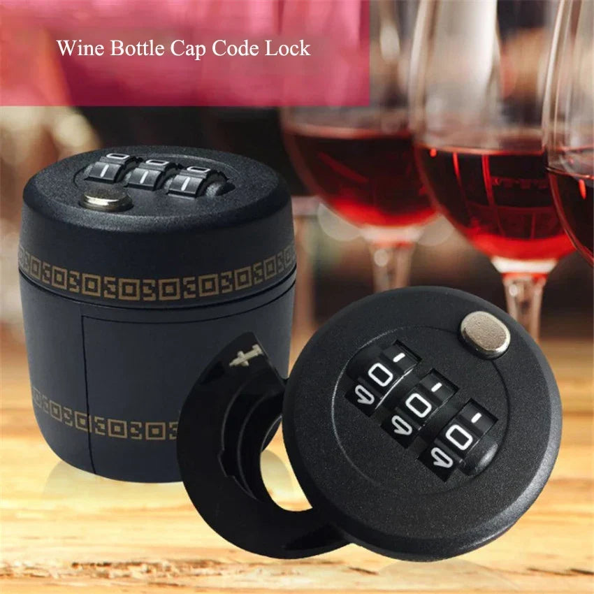 Drink Safe Reusable Childproof Password Lock Wine Bottle Stopper