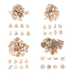 Wooden Winter Happy Christmas Ornaments