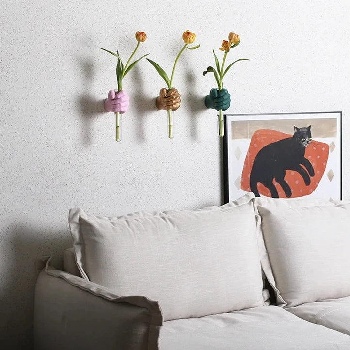 Flower Grab Wall Vase