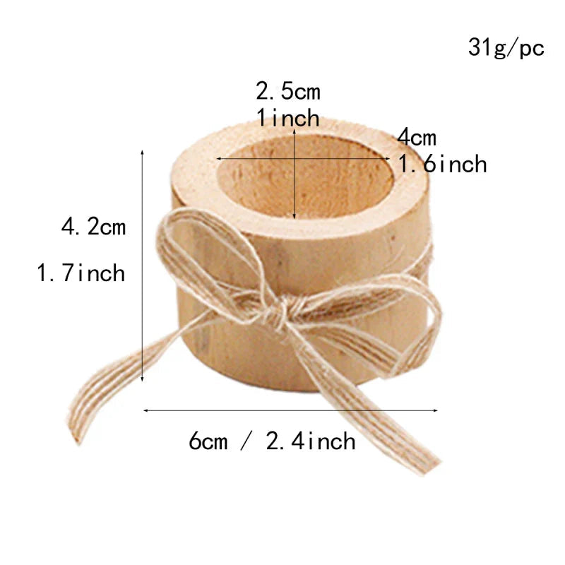 Wood Candle Holders