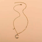 Charming Moon Long Chain Necklace
