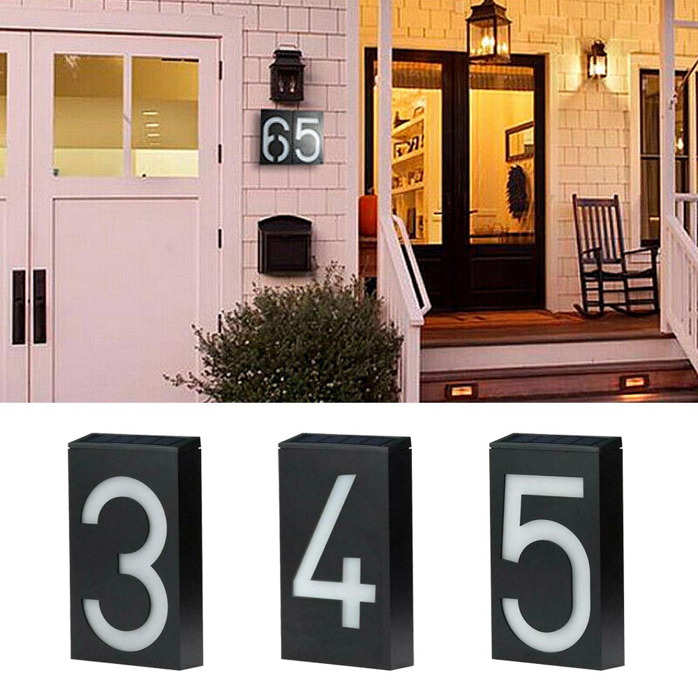Lighted House Number on Solar Energy - SolarSign